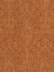 Обои виниловые на флизелине Rasch Indian Style (0,53х10,05) ткань, оранжевые, с узором 746341 (рул.)