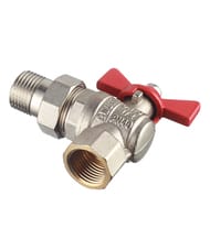 Кран угловой с американкой 1"ВН VALTEC BASE красная бабочка VT.228.N.06 — изображение 4