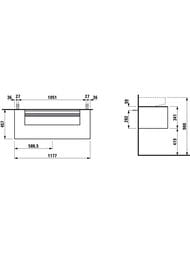 ����� ��� �������� Laufen SONAR (1177�457�341) ���������, ����/������ ������ 4.0546.1.034.141.1