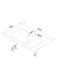 Раковина AM.PM Libre 810х490х145 накладная на тумбу, белый мат M60WPC0800WM — изображение 4