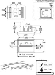 ������� �������� AEG DCE5960HM (382x900x700) ����������, � ������� ��, ����.�����