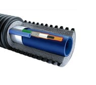 Труба Usystems Supra Plus 25x2,3/140 с греющим кабелем 1х10Вт/м, 1136086