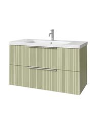Тумба под раковину Caprigo RAIN 100 (976х446х550) подвесная, 2 ящика, цвет Фисташка 36514-SF024