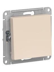 Выключатель Systeme Electric ATLASDESIGN 1-клавишный схема 1 10АХ механизм бежевый ATN000211