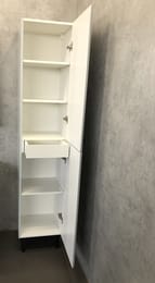 Шкаф-колонна COMFORTY Сорренто-40 (400х1900х385) напольный, светло-серый 00-00000818