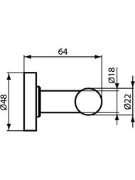 Крючок Ideal Standard IOM двойной A9116AA