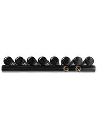 Дизайн-радиатор STOUT Tube Round 8 секц. ниж.прав.подкл R40 1-1750-8 RT RAL9005 черный