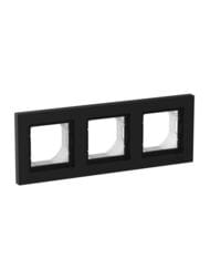 Рамка Systeme Electric ATLASDESIGN AQUA 3 поста IP44, карбон ATN441003
