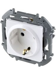 Розетка LEGRAND INSPIRIA с заземлением 16 А белый 673720