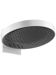 Уценка! Верхний душ Hansgrohe Rainfinity 360мм 3jet с настенным держателем, белый матовый 26234700 - уценка. — миниатюра 1