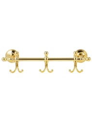 Migliore Mirella Планка с 3-мя двойными крючками L36 см., золото 24914 (ML.MRL-M039.DO)
