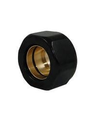 SCHLOSSER Резьбовое соединение для пластиковых труб GW 22x1.5 x 16x2 черное  602600003 Ral 9005