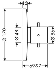 ��������� Axor Starck 10710 ��� ���� ����������������, ������� �����, ����