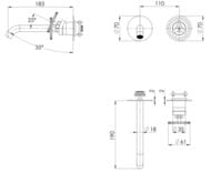 Смеситель для раковины Remer Chrono CH15PLWB, хром