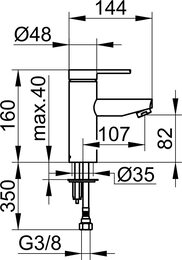 ��������� ��� �������� Keuco Plan blue 82 ��, �������������, ��� ������� �������, ���� 53902 010100