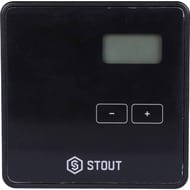 Терморегулятор STOUT ST-294v1 проводной, ЖК-дисплей, черный, STE-0101-029412