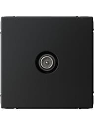 Розетка Systeme Electric ARTGALLERY ТВ проходная 4DB, механизм, карбон, GAL001092