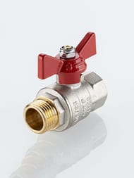 Кран шаровый VALTEC BASE-ГОСТ полнопроходной с рукояткой-бабочкой DN20 PN40 3/4" ВН VT.218S.N.05