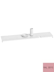 Полка для ванны Salini GABBIANO BASIC 1906202MF (900х200х30мм) S-Stone, RAL 3015 розовый матовый