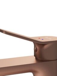 Смеситель AM.PM X-Joy F85A92044 231 мм, однозахватный, фиксированный излив,  розовое золото — изображение 8