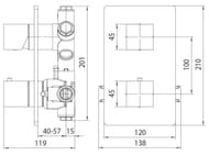 ��������� ��������� Bossini Cube ��� ���� ������������, ������� �����, ���� Z00061.030