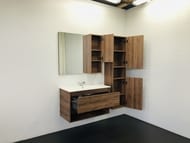 Шкаф-колонна COMFORTY Бордо-40 (400х1600х320) подвесной, дуб темно-коричневый матовый 00-00007266