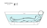 ����� ���������� Salini Sofia Wall S-sense 102513GRF 1800�850�610 ���. ������, RAL 6004 ���������