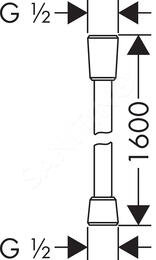 ������� ����� Hansgrohe Isiflex 1,60 � ������ ������� 28276670