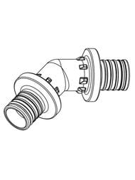 Угол REHAU RAUTITAN PX, 25x25мм, 45°, пластик,  11600531001