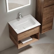 Тумба под раковину SANCOS Marmi 1.0 (590х445х520) подвесная, 1 ящик, дуб чарльстон MR1.060ECH