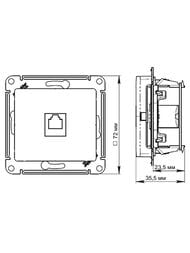 ������� Systeme Electric GLOSSA ������������ RJ45 ��������� 5� � ����� ������� GSL000281K