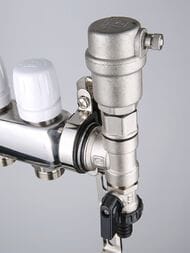 Коллекторная группа VALTEC  6 выходов, 1"х3/4" без расходомеров, нержавеющая сталь VTc.588.EMNX.0606