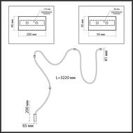 ��������-���������� ���������� Odeon Light Corda 4397/30CL, ������