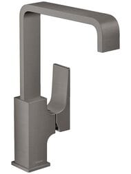 Смеситель Hansgrohe Metropol 32511340  для умывальника, с донным клапаном, 230мм, шлиф черн хром