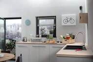 Смеситель Hansgrohe Focus M42 для кухни 220 мм вытяжной поворотный излив сталь 71820800