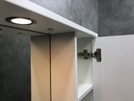 Зеркало-шкаф COMFORTY Модена М-90 (900х786х154) подвесной, белый матовый 00-00001641