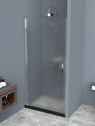 Дверь в нишу BelBagno Uno (600x1900) UNO-B-1-60-P-Cr 1 распашная створка,стекло матовое/профиль хром