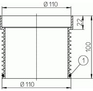 ���������� ������ �=100 �� D=110 �� HL 340N