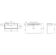 �������� ��������� Jacob Delafon Vivienne EXBK112-BCM 1212�466�146 �������, 2 ���. ��� ����., �����