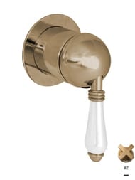 Внешняя часть Nicolazzi Cinquanta смесителя для душа, ручка Petit Mont Blanc, бронза 3406MBZ76