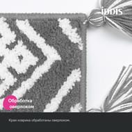 Коврик для ванной комнаты IDDIS Decor микрофибра, 50 х 80 см, серый   DT01P58i12 — миниатюра 6