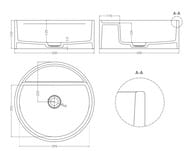 �������� ��������� SALINI Armonia Top 02 450�450�160 ��� ���. ��� ����., S-Stone, ����� ��� 130126M