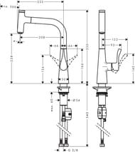 ��������� Hansgrohe Metris Select M71 ��� ����� 240 �� �������� ���������� ����� ����� 14857800