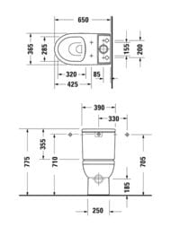 ������-������� DURAVIT DURASTYLE 650�390�775 ��� �����, ���.������, ������ ����� 2182090000