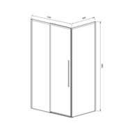 ������� ������ Vincea Slim-N 1100x2000x900 VSR-4SN9011CL ������������� x���