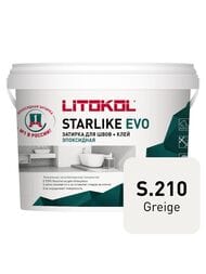 Затирка эпоксидная LITOKOL STARLIKE EVO S.210 GREIGE светло-серая, 5 кг