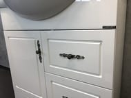 Тумба COMFORTY Севилья-85 (860х880х520) напольная, с раковиной, слоновая кость00-00003083