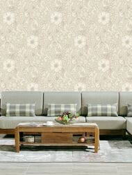 Обои виниловые на флизелине Grandeco Perfect Harmony PH 3102 (0,53х10,05) бежевый рул.)
