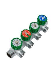 Коллектор регулируемый FAR 3/4"ВН на 4 отвода М24х19, FK 3856 C34 — изображение 2