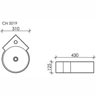 �������� ��������� Ceramicanova Element 310�430�125 �������, �������, ����� CN5019